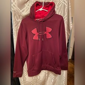 Maroon Under Armor hoodie Medium